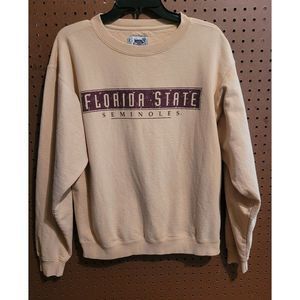 Vintage Florida State Seminoles Sweatshirt Men's Small. Faded Goldwith Garnet. G